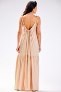 Sukienka Model A582 Beige - awama Awama Sukienka Model A582 Beige - awama Awama