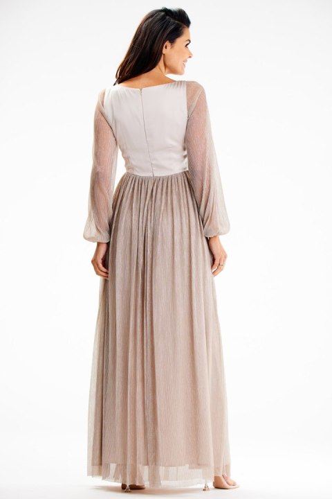 Sukienka Model A626 Beige - awama Awama Sukienka Model A626 Beige - awama Awama