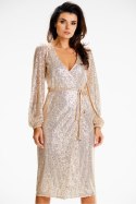 Sukienka Model A632 Beige - awama Awama Sukienka Model A632 Beige - awama Awama