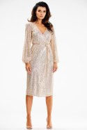 Sukienka Model A632 Beige - awama Awama Sukienka Model A632 Beige - awama Awama