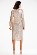 Sukienka Model A632 Beige - awama Awama Sukienka Model A632 Beige - awama Awama