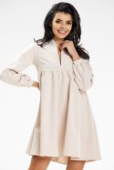 Sukienka Model A636 Beige - awama Awama Sukienka Model A636 Beige - awama Awama