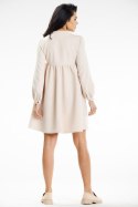 Sukienka Model A636 Beige - awama Awama Sukienka Model A636 Beige - awama Awama