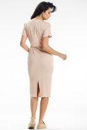 Sukienka Model A641 Beige - awama Awama Sukienka Model A641 Beige - awama Awama