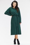 Sukienka Model A671 Bottle Green - awama Awama Sukienka Model A671 Bottle Green - awama Awama