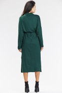 Sukienka Model A671 Bottle Green - awama Awama Sukienka Model A671 Bottle Green - awama Awama