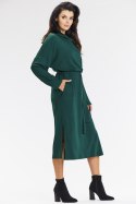 Sukienka Model A671 Bottle Green - awama Awama Sukienka Model A671 Bottle Green - awama Awama