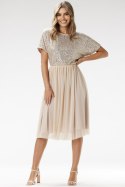 Sukienka Model A689 Beige - awama Awama Sukienka Model A689 Beige - awama Awama