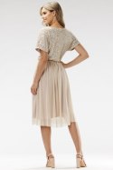 Sukienka Model A689 Beige - awama Awama Sukienka Model A689 Beige - awama Awama