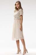 Sukienka Model A689 Beige - awama Awama Sukienka Model A689 Beige - awama Awama