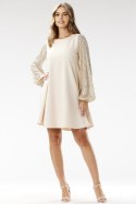 Sukienka Model A694 Beige - awama Awama Sukienka Model A694 Beige - awama Awama