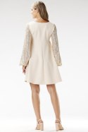 Sukienka Model A694 Beige - awama Awama Sukienka Model A694 Beige - awama Awama