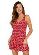Koszulka nocna Koszula Nocna Model Love Red - Donna Donna Koszulka nocna Koszula Nocna Model Love Red - Donna Donna