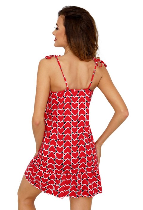 Koszulka nocna Koszula Nocna Model Love Red - Donna Donna Koszulka nocna Koszula Nocna Model Love Red - Donna Donna