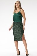 Spódnica Model A692 Bottle Green - awama Awama Spódnica Model A692 Bottle Green - awama Awama