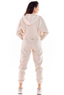 Spodnie Dresowe Model A591 Beige - awama Awama Spodnie Dresowe Model A591 Beige - awama Awama