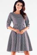 Sukienka Model A520 Houndstooth - awama Awama Sukienka Model A520 Houndstooth - awama Awama