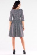 Sukienka Model A520 Houndstooth - awama Awama Sukienka Model A520 Houndstooth - awama Awama