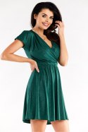 Sukienka Model A558 Bottle Green - awama Awama Sukienka Model A558 Bottle Green - awama Awama