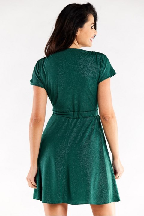 Sukienka Model A558 Bottle Green - awama Awama Sukienka Model A558 Bottle Green - awama Awama