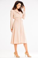 Sukienka Model A604 Beige - awama Awama Sukienka Model A604 Beige - awama Awama