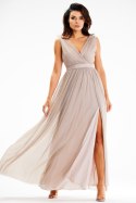 Sukienka Model A625 Beige - awama Awama Sukienka Model A625 Beige - awama Awama
