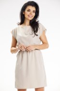 Sukienka Model A646 Beige - awama Awama Sukienka Model A646 Beige - awama Awama
