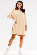 Sweter Damski Model A618 Beige - awama Awama Sweter Damski Model A618 Beige - awama Awama