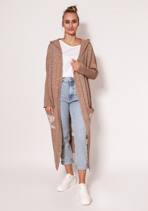 Sweter Kardigan Model PA020 Mocca - MKM MKM