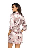Szlafrok Damski Model Katie 03 Perła/Pink - Donna Donna Szlafrok Damski Model Katie 03 Perła/Pink - Donna Donna
