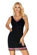 Koszulka nocna Koszula Nocna Model Clara Black - Donna Donna Koszulka nocna Koszula Nocna Model Clara Black - Donna Donna