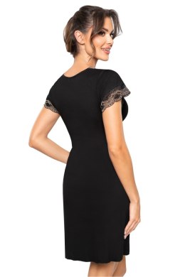 Koszulka nocna Koszula Nocna Model Hana Black - Donna Donna