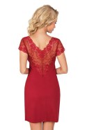 Koszulka nocna Koszula Nocna Model Ismena Burgund - Donna Donna Koszulka nocna Koszula Nocna Model Ismena Burgund - Donna Donna