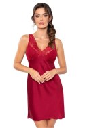 Koszulka nocna Koszula Nocna Model Mari Bordo - Donna Donna Koszulka nocna Koszula Nocna Model Mari Bordo - Donna Donna