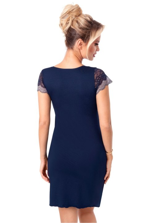 Koszulka nocna Koszula Nocna Model Olimpia Dark Blue - Donna Donna Koszulka nocna Koszula Nocna Model Olimpia Dark Blue - Donna Donna
