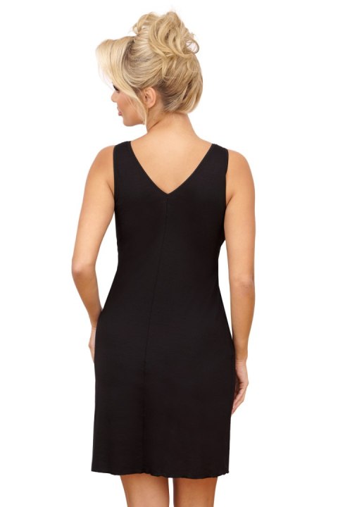 Koszulka nocna Koszula Nocna Model Silvana Black - Donna Donna Koszulka nocna Koszula Nocna Model Silvana Black - Donna Donna