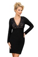 Koszulka nocna Koszula Nocna Model Silvana Long Black - Donna Donna Koszulka nocna Koszula Nocna Model Silvana Long Black - Donna Donna