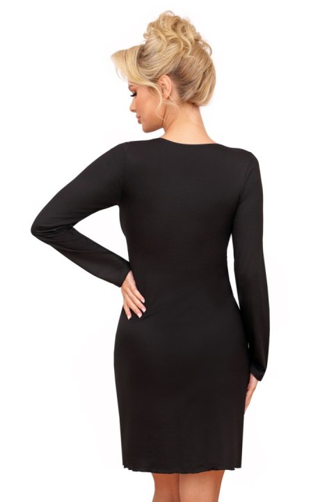 Koszulka nocna Koszula Nocna Model Silvana Long Black - Donna Donna Koszulka nocna Koszula Nocna Model Silvana Long Black - Donna Donna