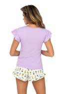 Piżama Damska Model Ananas 1/2 Violet - Donna Donna Piżama Damska Model Ananas 1/2 Violet - Donna Donna