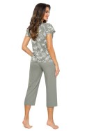 Piżama Damska Model Paloma 3/4 Olive - Donna Donna Piżama Damska Model Paloma 3/4 Olive - Donna Donna