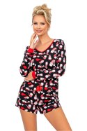 Piżama Damska Model Santi II Black - Donna Donna Piżama Damska Model Santi II Black - Donna Donna