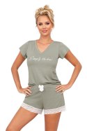 Piżama Damska Model Simply 1/2 Olive - Donna Donna Piżama Damska Model Simply 1/2 Olive - Donna Donna