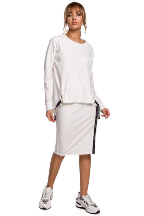 Spódnica Model MOE494 Ecru - Moe Moe Spódnica Model MOE494 Ecru - Moe Moe