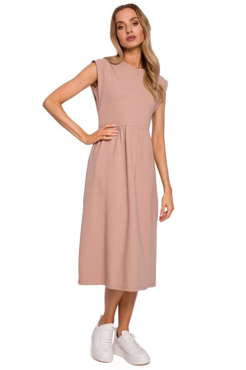 Sukienka Model MOE581 Mocca - Moe Moe Sukienka Model MOE581 Mocca - Moe Moe