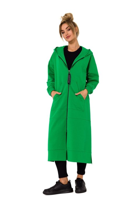 Bluza Damska Model MOE729 Green - Moe Moe Bluza Damska Model MOE729 Green - Moe Moe