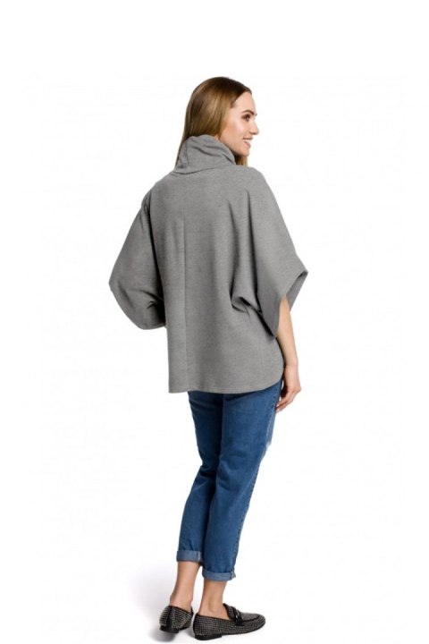 Bluzka Model MOE372 Grey - Moe Moe Bluzka Model MOE372 Grey - Moe Moe