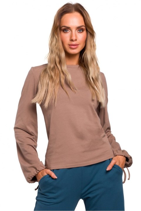 Bluzka Model MOE458 Cacao - Moe Moe Bluzka Model MOE458 Cacao - Moe Moe