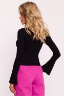 Bluzka Model MOE806 Black - Moe Moe Bluzka Model MOE806 Black - Moe Moe