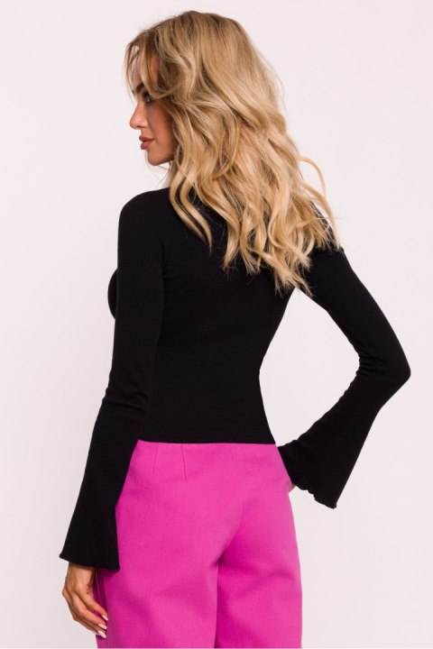 Bluzka Model MOE806 Black - Moe Moe Bluzka Model MOE806 Black - Moe Moe
