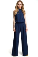 Kombinezon Damski Model MOE382 Navy - Moe Moe Kombinezon Damski Model MOE382 Navy - Moe Moe